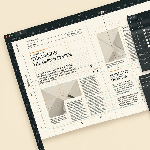 High-end design tools and grid layouts