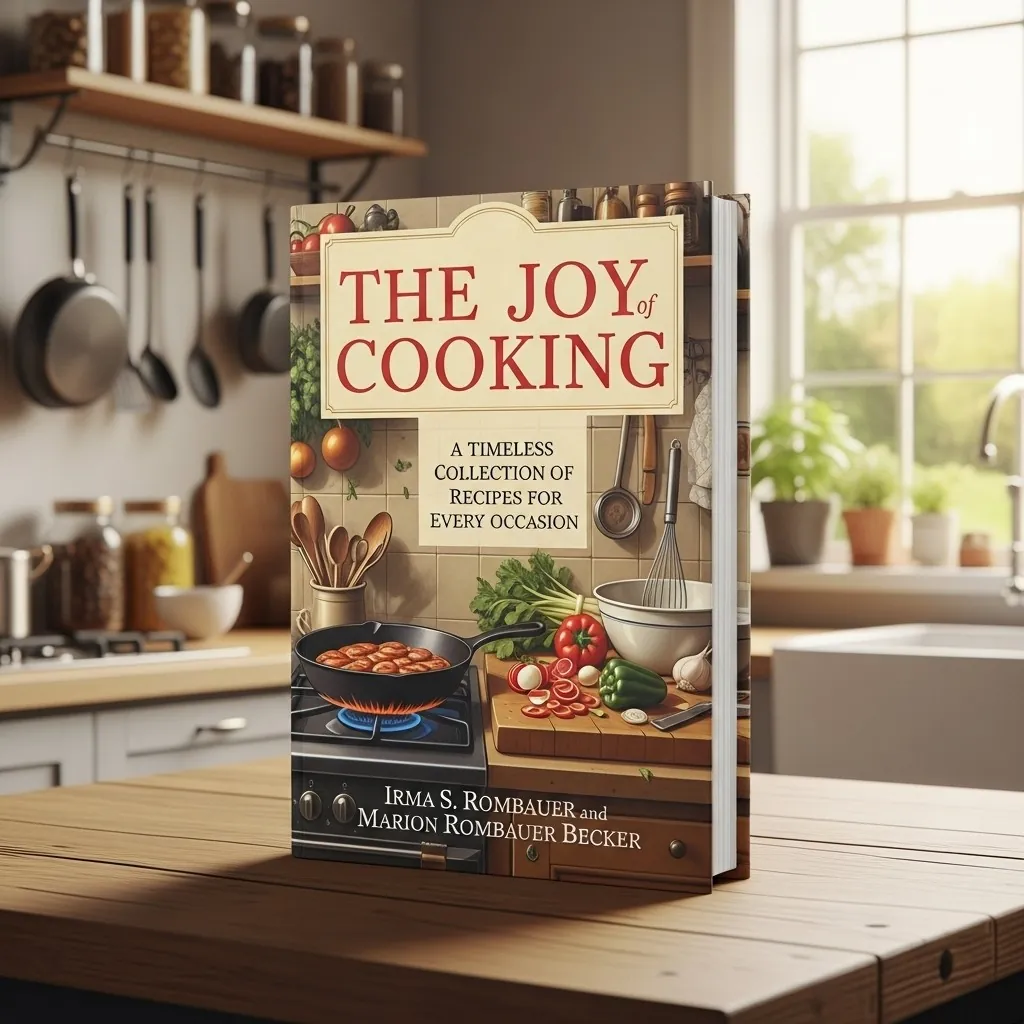 The Joy of Cooking — Non-Fiction book cover concept by DesignDile