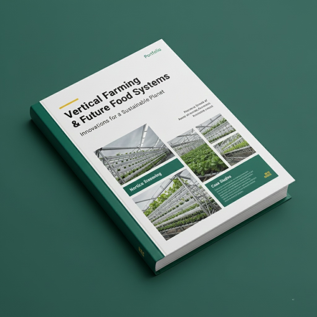 Vertical Farming & Future Food Systems Book Cover Design by DesignDile